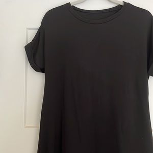 J. Crew Factory Black T-shirt Dress